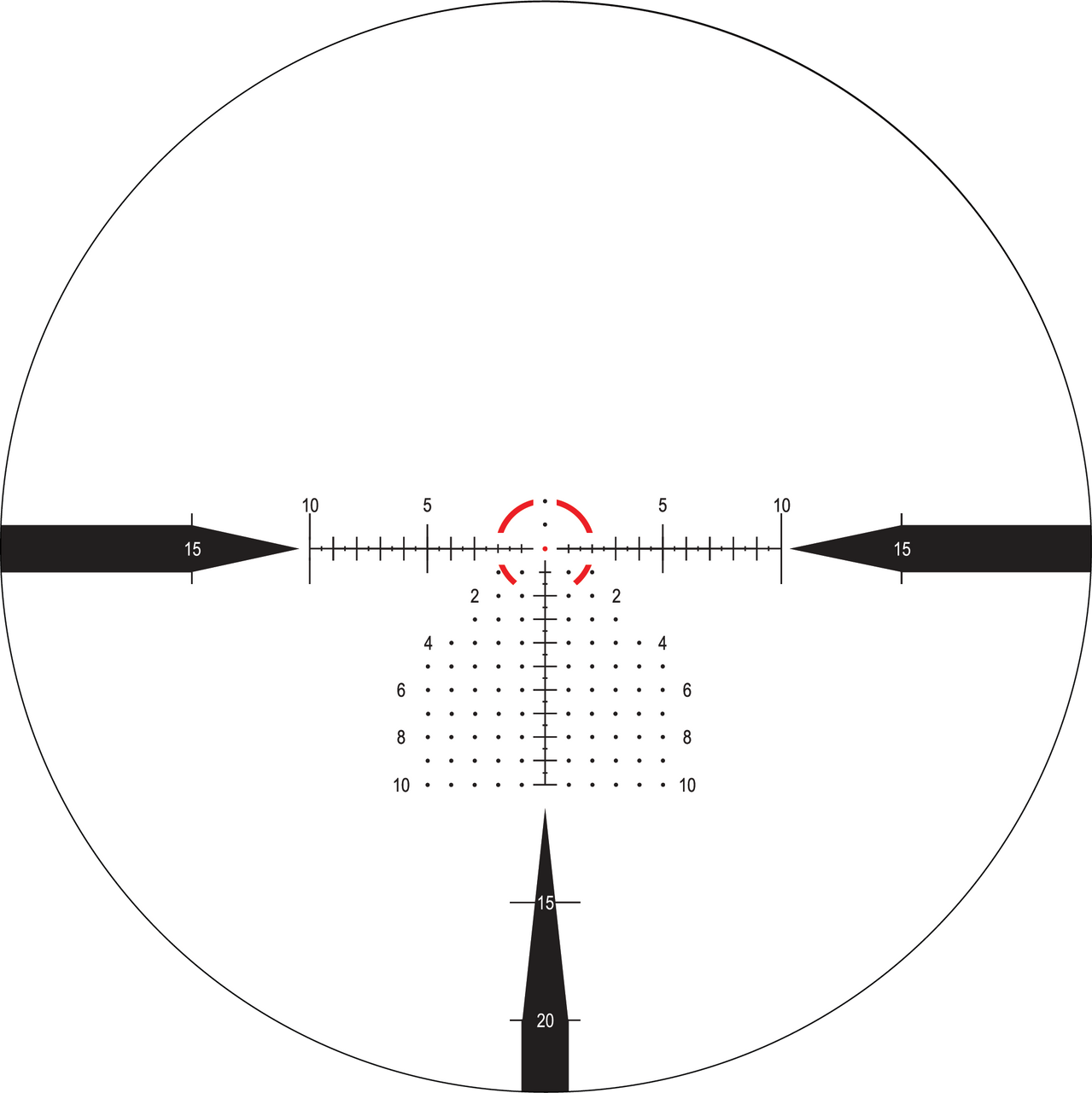 NX6 1-6x24 F1 FFP MIL Belyst Kikarsikte