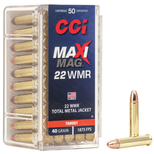 Rimfire Ammunition 22 WMR Maxi-Mag TMJ 40 gr 50/box