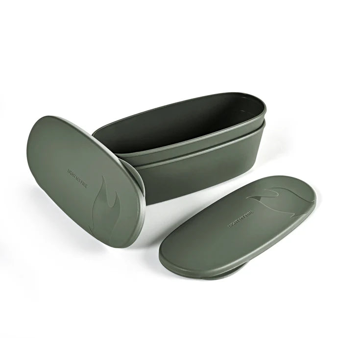 Matlåda SnapBox oval 2-pack