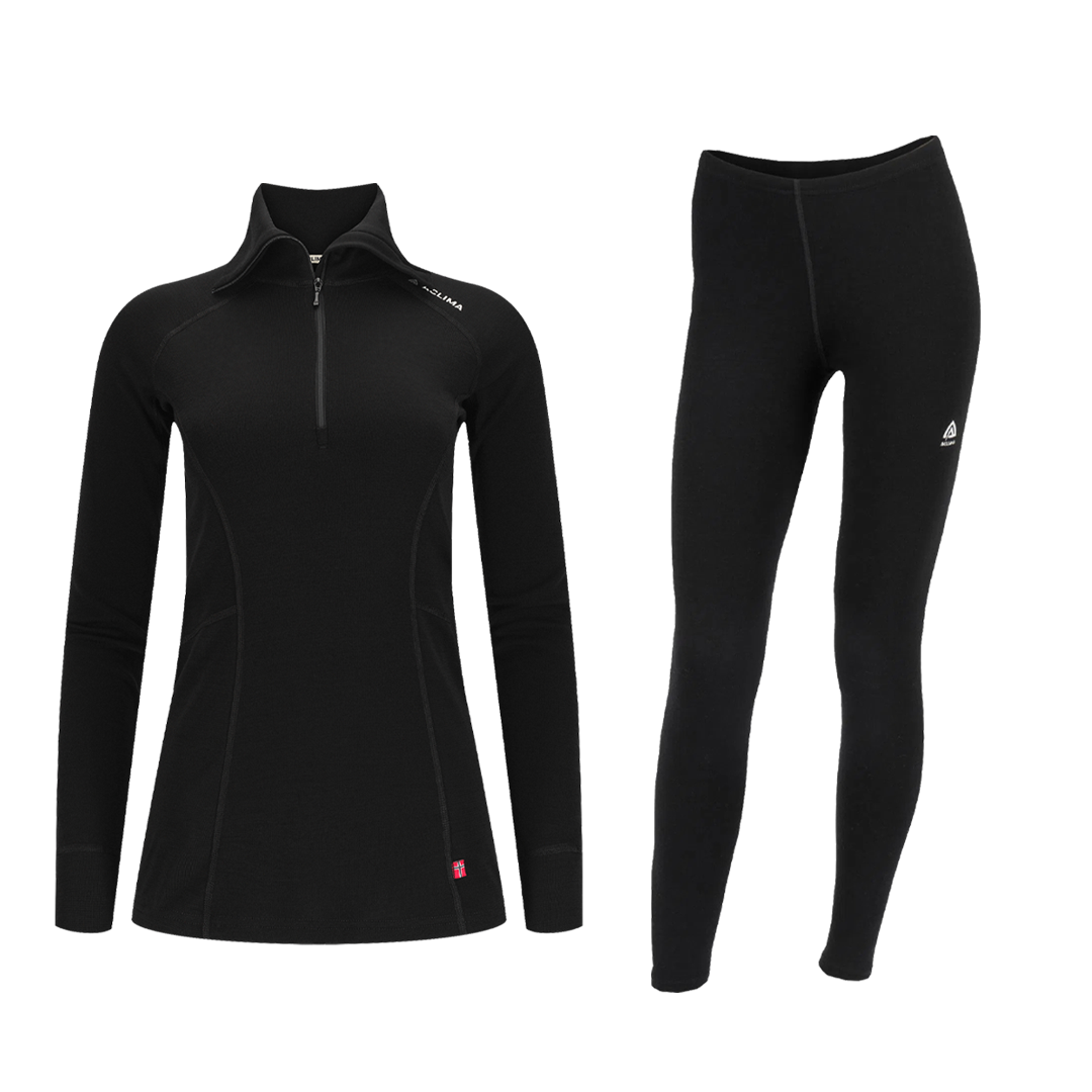 Aclima WarmWool paket över & underdel Women (Polo)