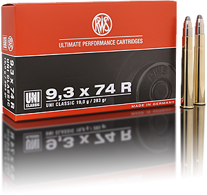9,3x74R, 19,0 g UNI classic, 20 st/ask