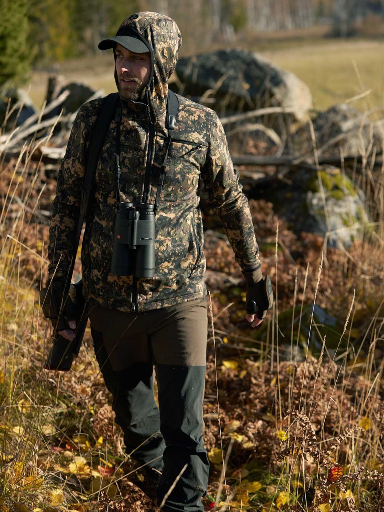 Hunter Stretch Zip Hoodie Men