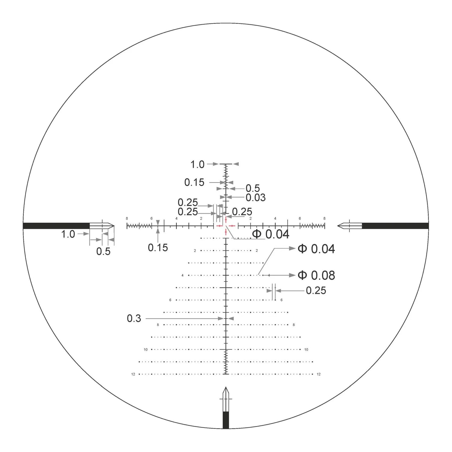 SH-4J 6-24x50 FFP VPR MIL Belyst Kikarsikte