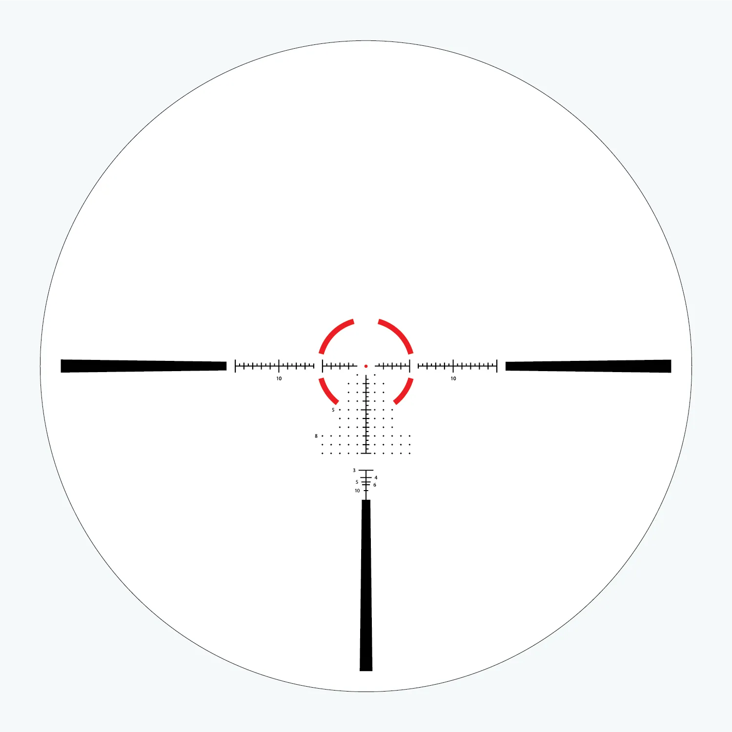 Ares ETR GEN2 UHD 1-10x24 FFP MIL ATMR3 Belyst Kikarsikte