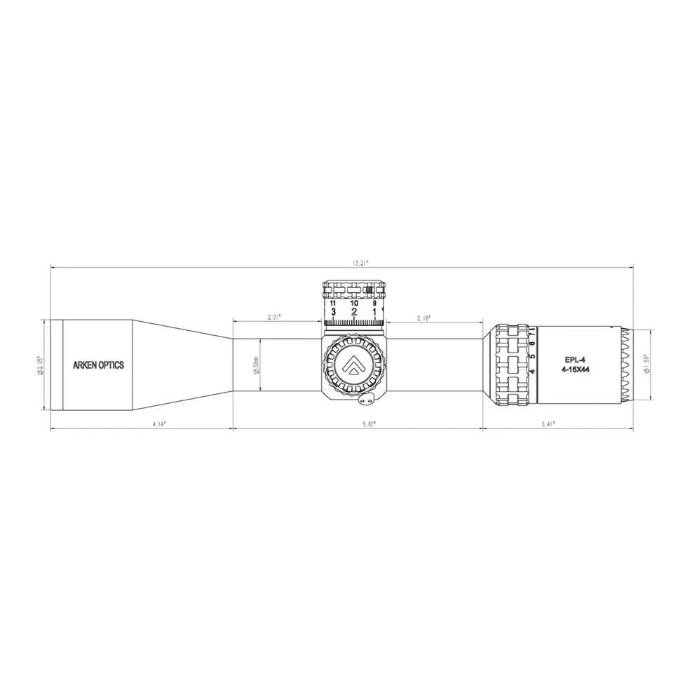 EPL4 4-16x44 FFP VHR MIL Belyst Kikarsikte