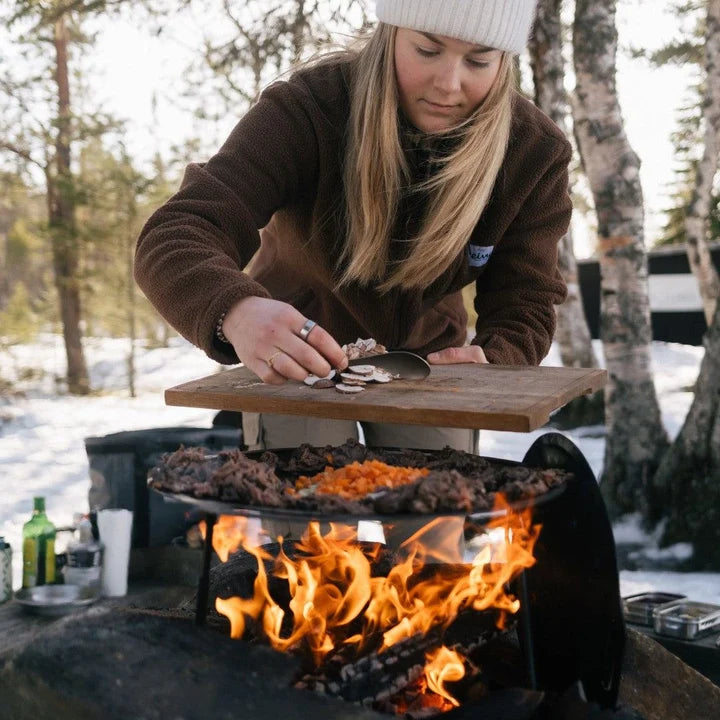 Stekhäll med ben och förvaringspåse