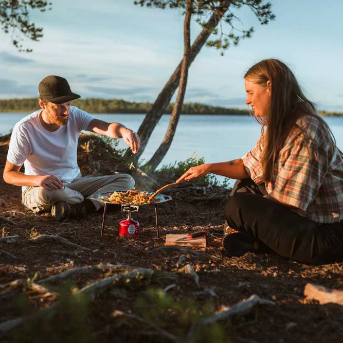 Stekhäll med ben och förvaringspåse
