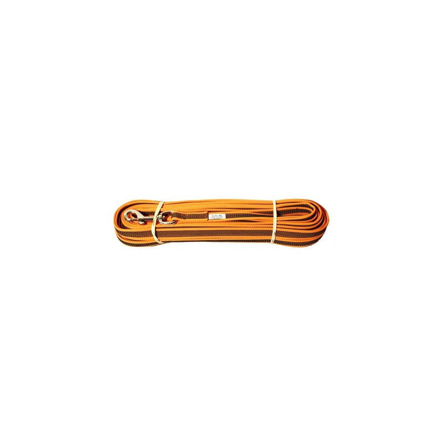 Hund Spårlina Friktion 15 m 20 mm ORANGE / EN STL