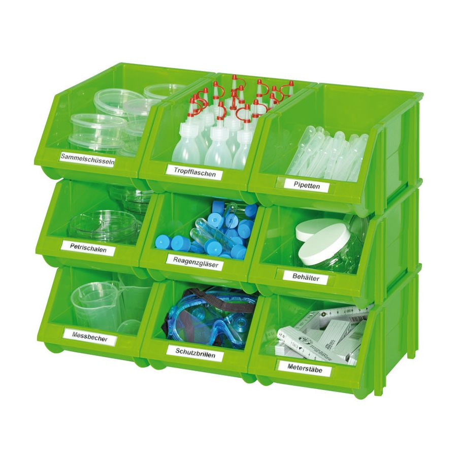 Stapelbar box för labutrustning EN STL