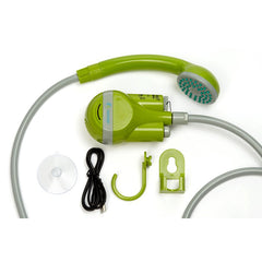 Campingdusch, uppladdningsbar, 3,7 V 2200 mAh GRÖN / EN STL
