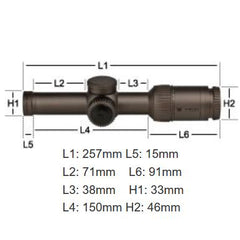Razor HD Gen II-E 1-6x24 IR SFP VMR-2 MRAD EN STL