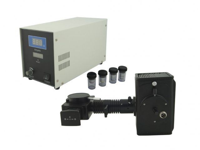 Fluorescenstillsats, 40, 100, 400 och 1000x, till BMS D1 EN STL