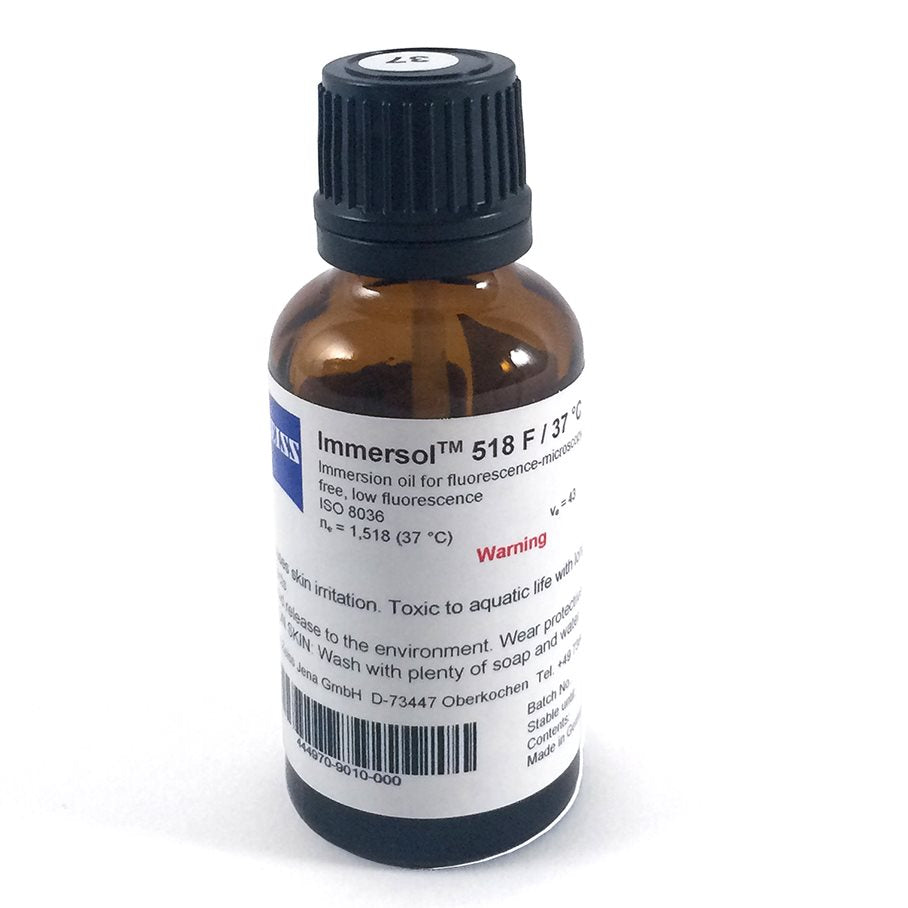 Immersionsolja Immersol 518 F För 37° Fluorescens-Fri, Flaska 20 ml EN STL