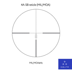 Titanium HD 4-24x50 SFP 4A-SB MIL Med Utbytbara Rattar Belyst SVART / 30 MM