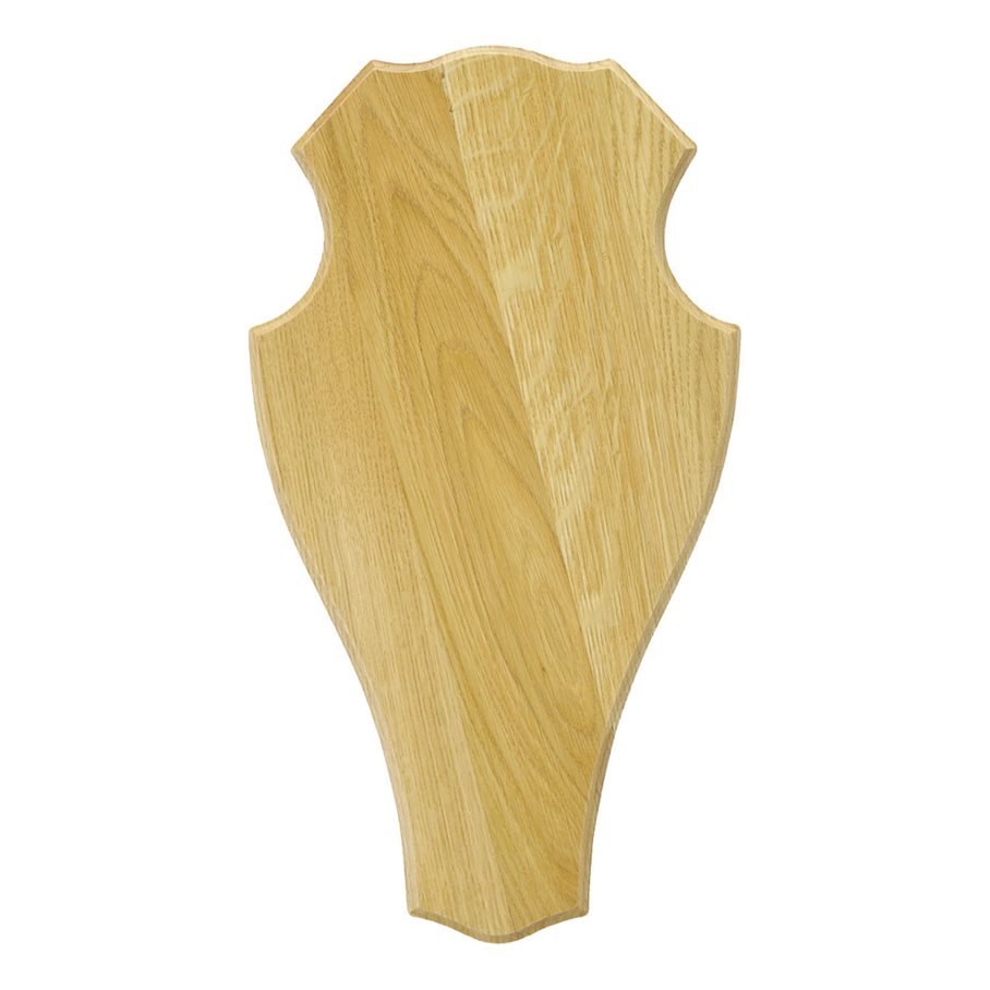 Trofésköld nr 1 hjort ljus ek 52 x 26 cm EN STL