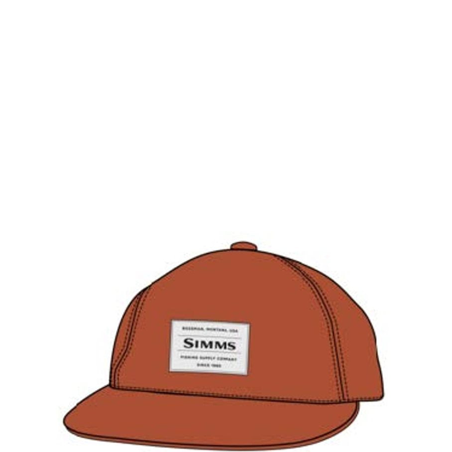 Unstructured Flat Brim Cap ORANGE / EN STL