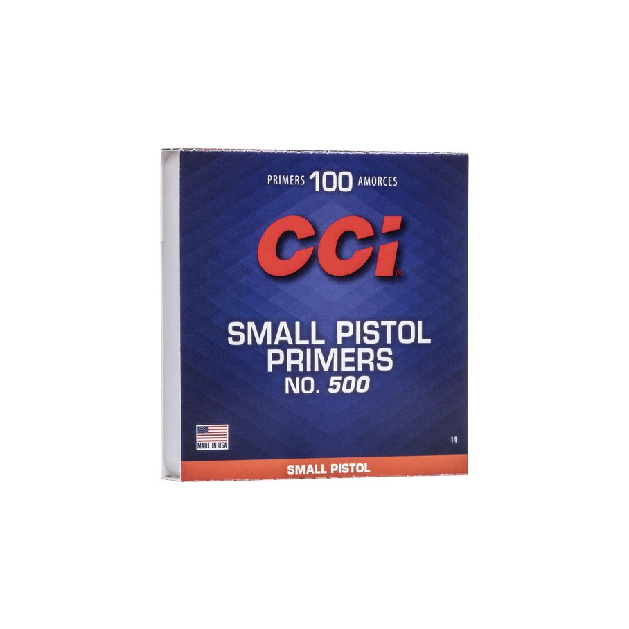 Tändhattar 500 Small Pistol Primer 100 Stycken EN STL