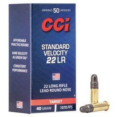Rimfire Ammunition 22 LR Standard Velocity LRN 40 gr 50/ask CLP .22LR / 50 ST