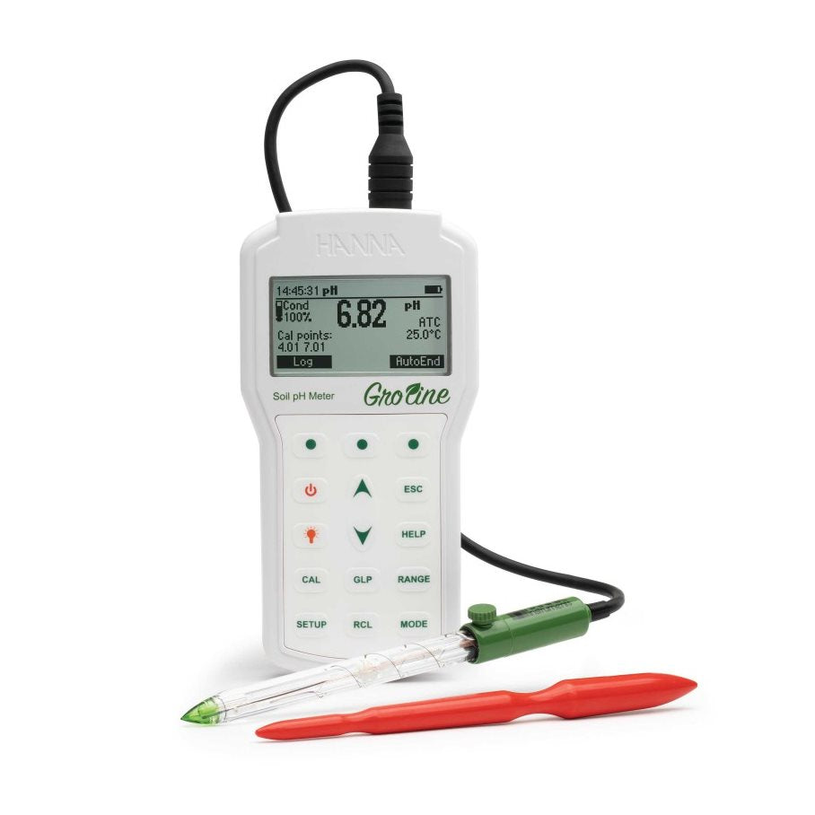 pH/temp meter for soil Log on demand - GroLine EN STL