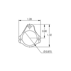 Mini Gasblock .875" EN STL