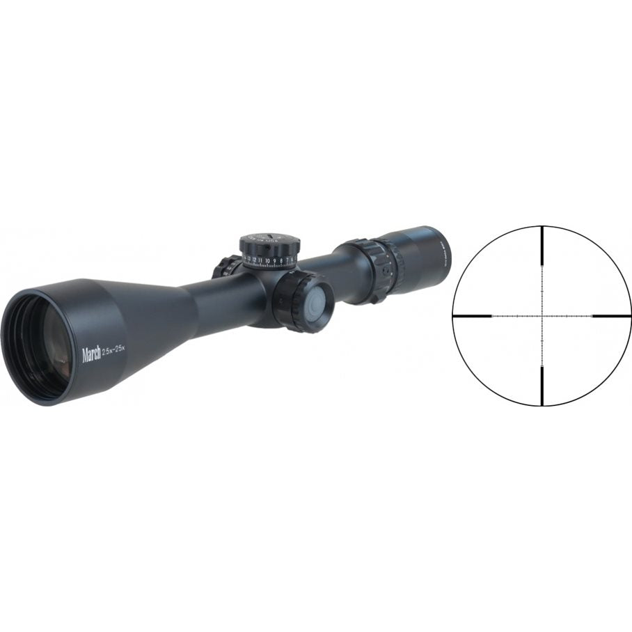 Tactical 2,5-25x52 SFP MRAD Kikarsikte 30 MM