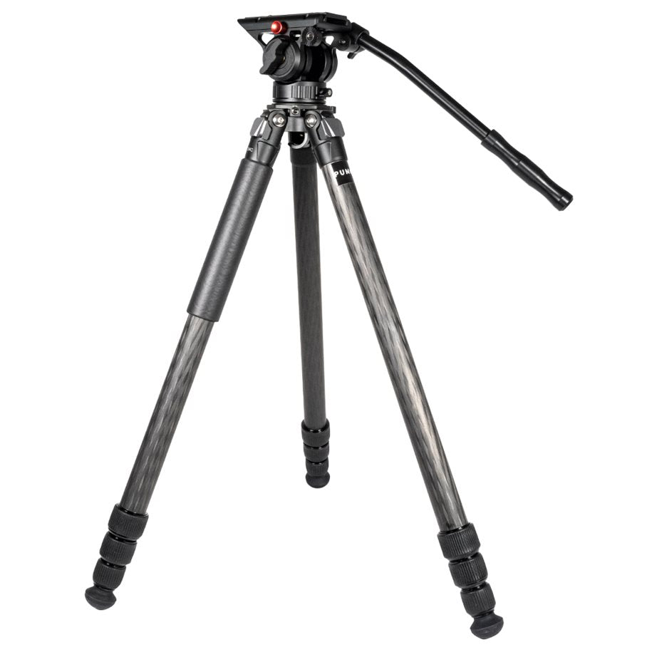 GTL294C Kolfiberstativ Med DV60 Videohuvud SVART / EN STL