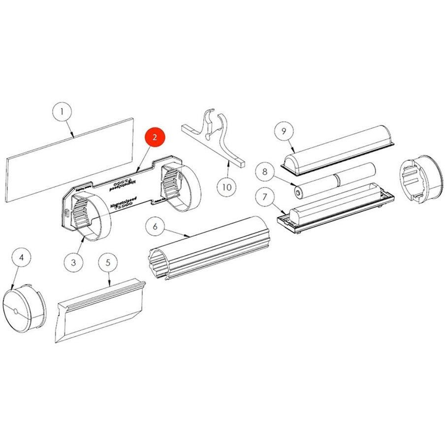 Mounting Plate w/ Integrated Hooks, T1000 EN STL