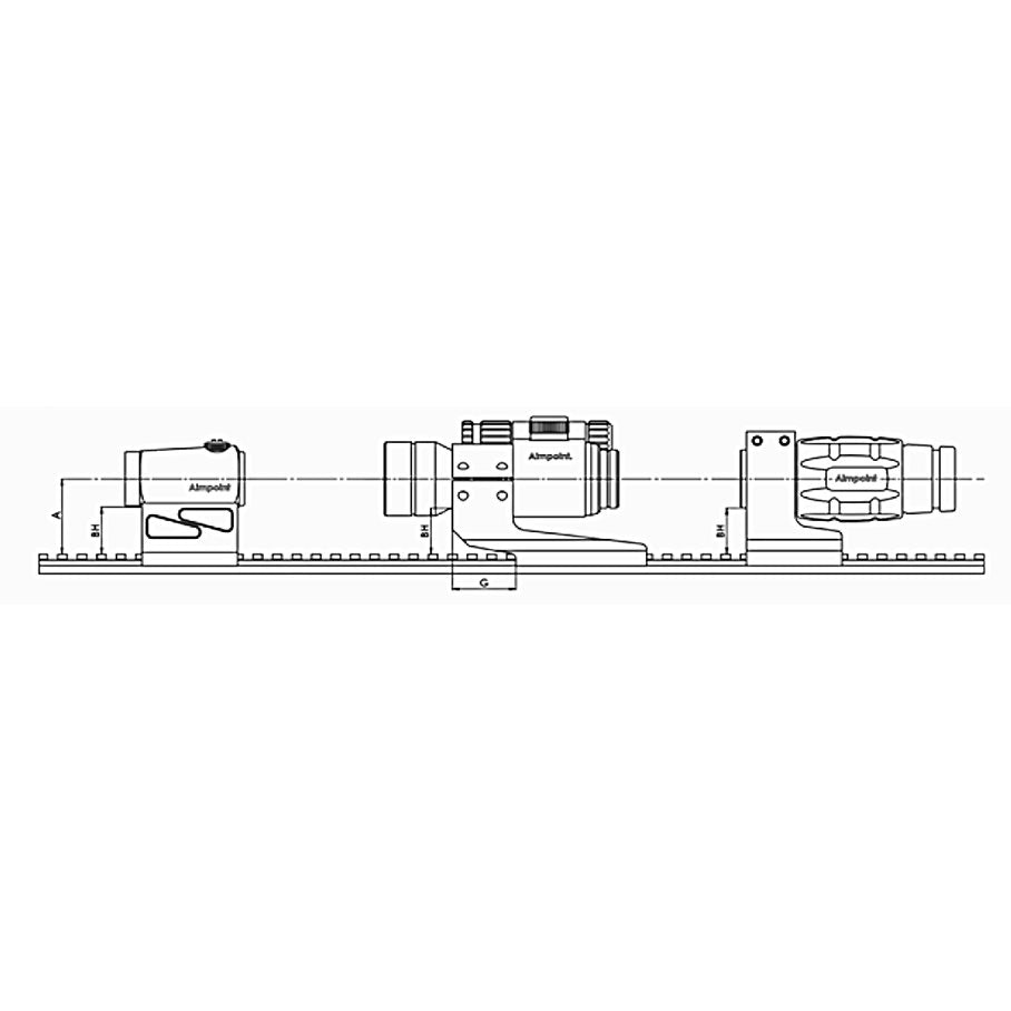 Snabbmontage För Aimpoint (Micro) Höjd 10,5 mm EN STL
