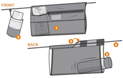 Talon Hammock Organizer MELON/OLIVE / EN STL