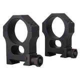 HD-H-A1 extrahöga 30 mm ringar SVART / EN STL