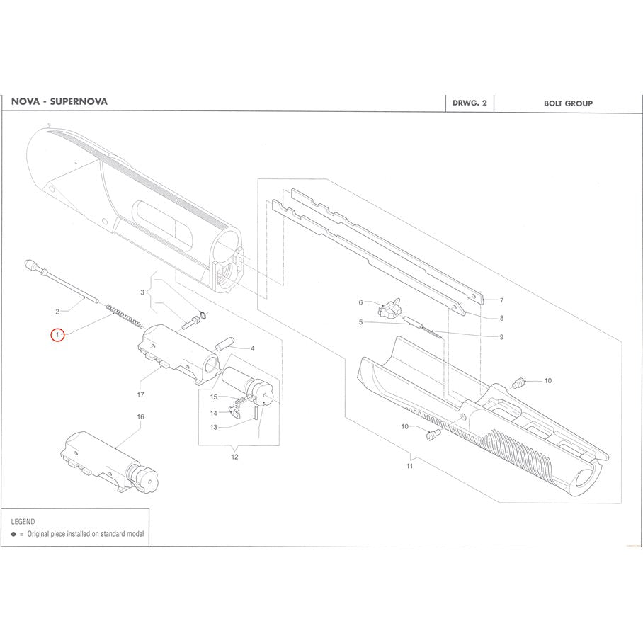 Firing Pin Spring, Supernova EN STL