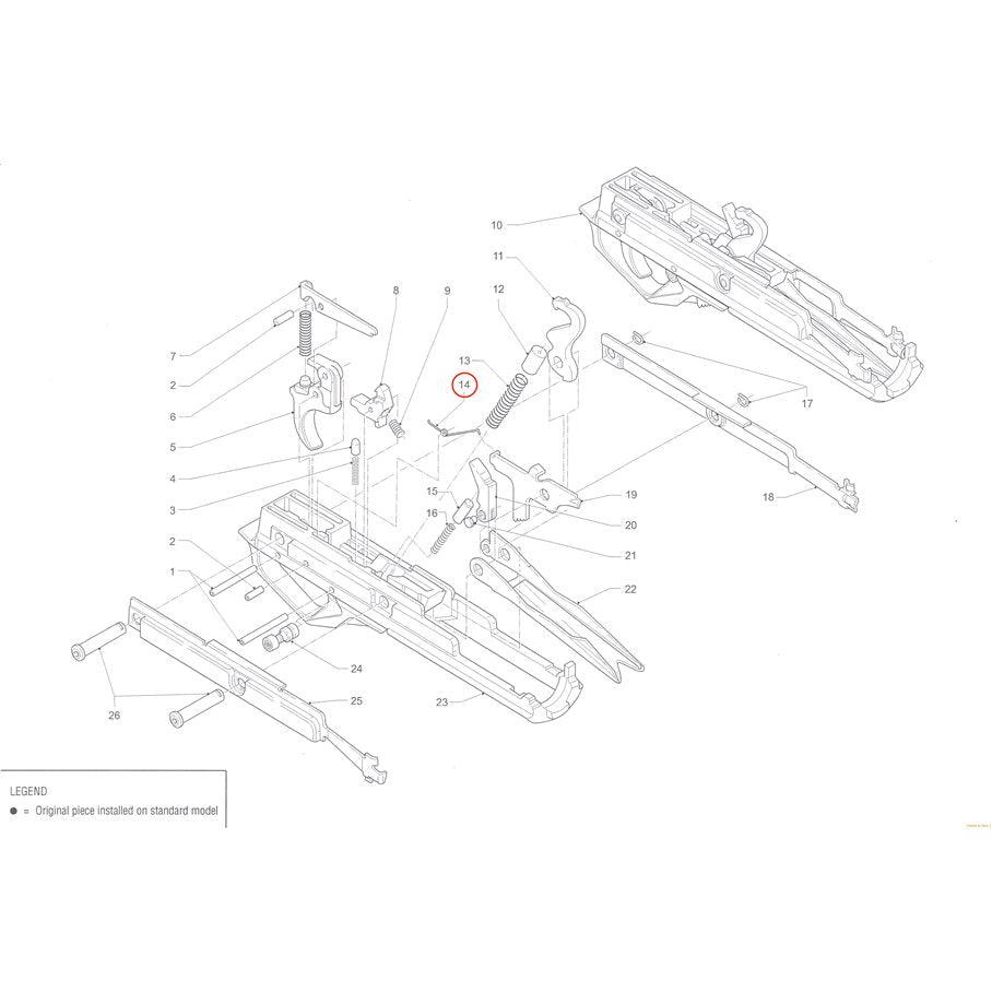 Breech Bolt Latch Spring, Supernova EN STL