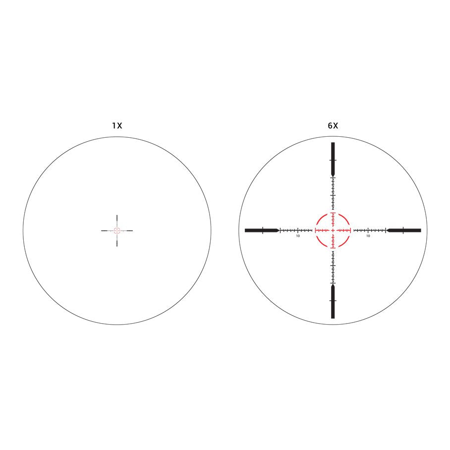Cronus HD 1-6x24 FFP MIL/MIL Belyst Kikarsikte 30 MM