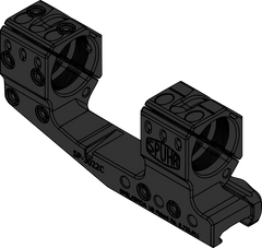 SP-3022C Cantilever Scope Mount 30 mm, H=38 mm, 0 MIL EN STL