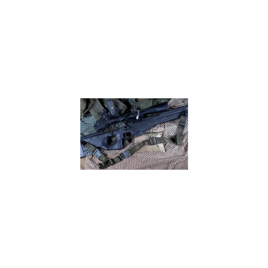 Rifle sling , Flush cups OD GREEN / EN STL