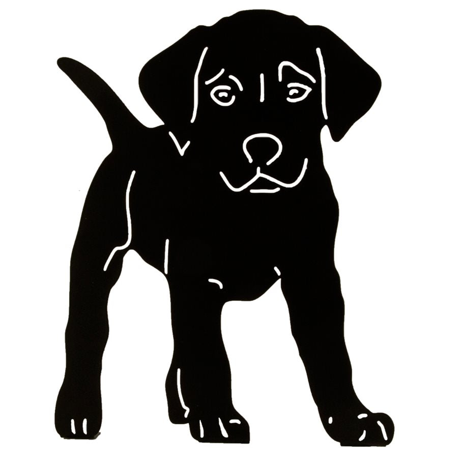 Siluett Stående Hundvalp EN STL