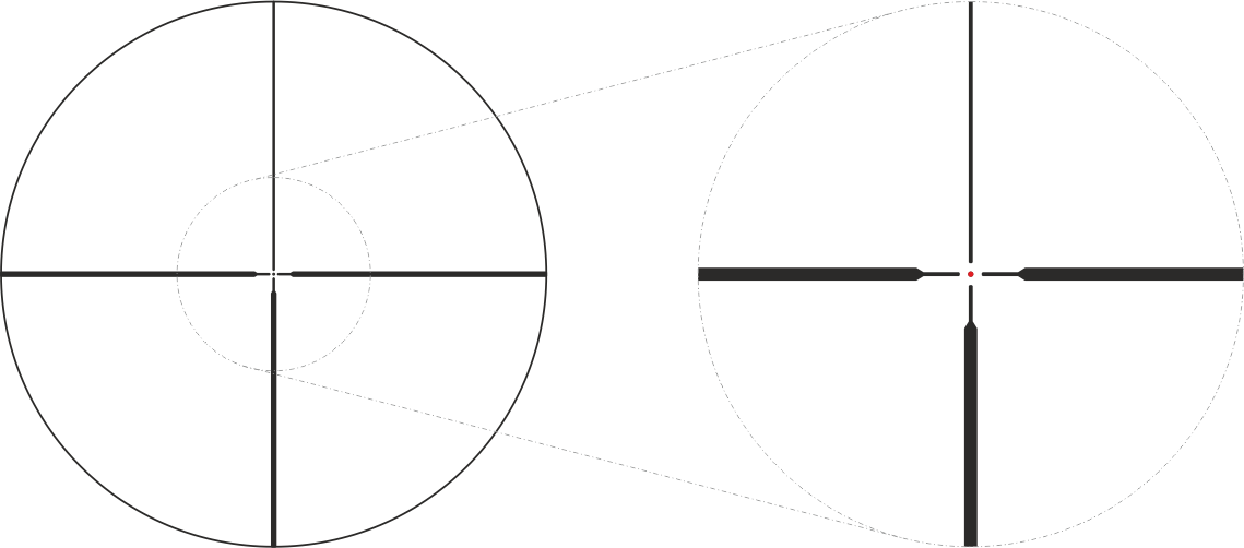 Jaeger 1,5-6x42 Belyst Kikarsikte X01i 30 MM