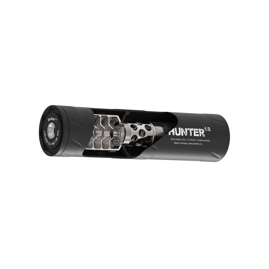 Hunter 1.0 Short Edition Ljuddämpare .22 (.222, .223) / 1/2