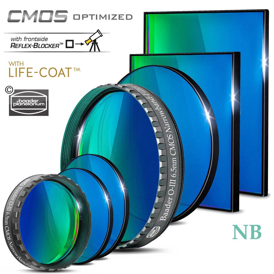 O-III Smalbandfilter MODELL O-III 6,5 NM & STORLEK 1,25
