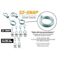 Snap Beteslås 10-Pack STRL 1 / 30 LBS