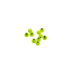 Tungsten Beads Slotted FLUO YELLOW / 3,2 MM