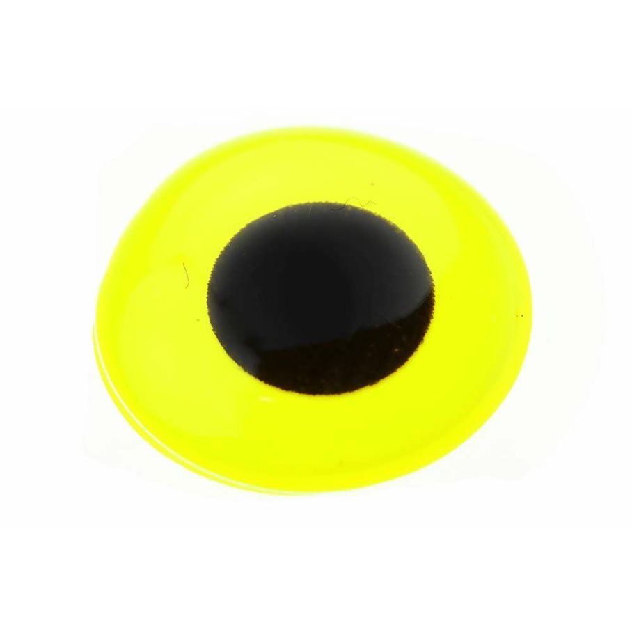 3D Epoxy Eyes 6 mm RED, BLACK PUPIL / 6 MM