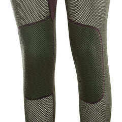 WoolNet Hybrid Longs Women OLIVE NIGHT/BEIGE MELANGE/JET BLACK / XS