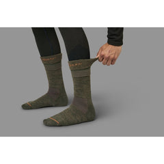 Pro Hunter 2.0 short socka WILLOW GREEN/SHADOW BROWN / L