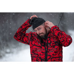 Jämtland Pixel Jacka RÖD/SVART / 3XL