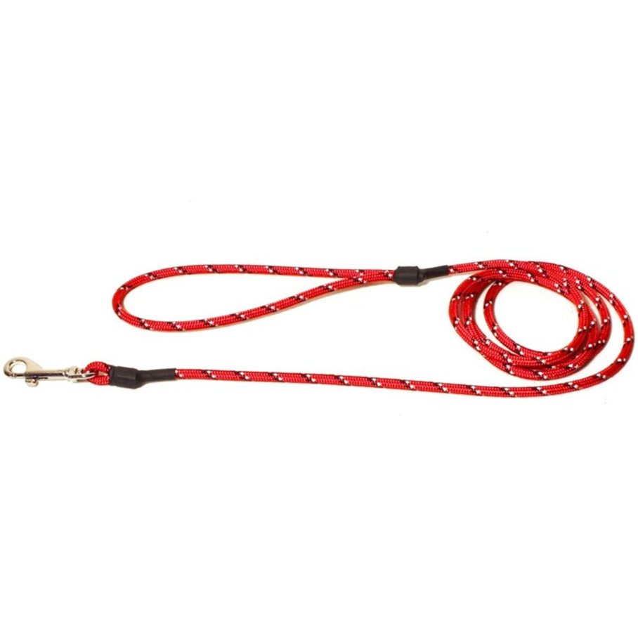 Hundkoppel Dressyr /Reflex 180 cm RÖD / EN STL