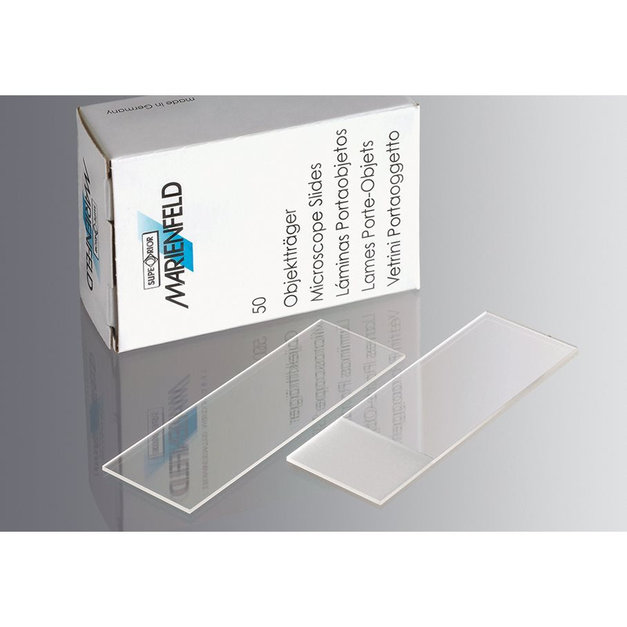 Objektglas 76 x 26 mm, slipad kant, DIN ISO 8037/1 10 X 50 ST