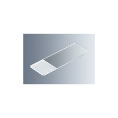 Objektglas 76 x 26 mm, 1 mm, +/-0,05 mm, frostad skrivyta, fasade hörn, DIN ISO 8 10 X 50 ST