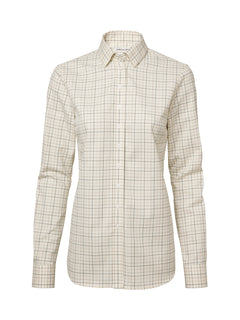 Chorley Shooting Fit Shirt Women RIFLE GREEN TATTERSALL / 34W