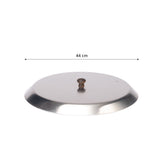 Lock för stekhäll 46 cm (ø 44 cm) SILVER / 44 CM